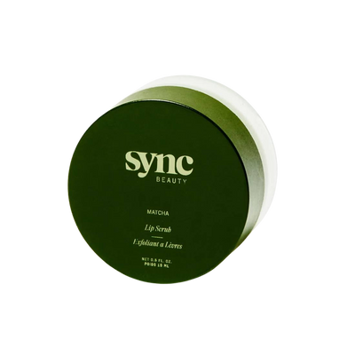 Matcha Lip Scrub — matcha lip exfoliator jar