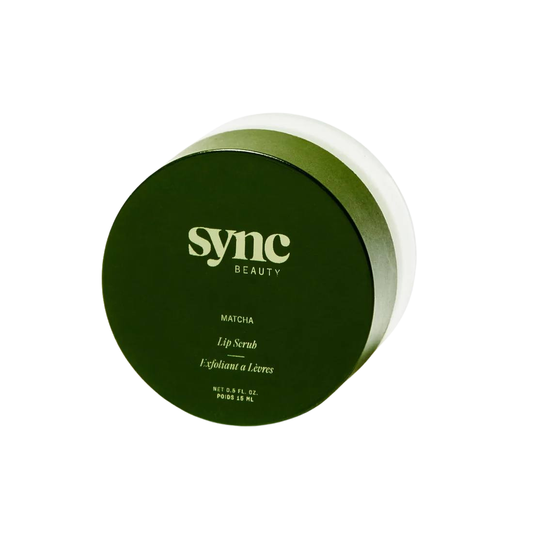 Matcha Lip Scrub — matcha lip exfoliator jar