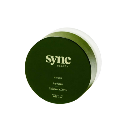 Matcha Lip Scrub — matcha lip exfoliator jar