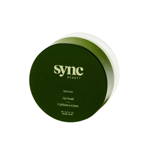 Matcha Lip Scrub — matcha lip exfoliator jar